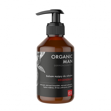 Balsam myjący do włosów regenerujący Organic Man